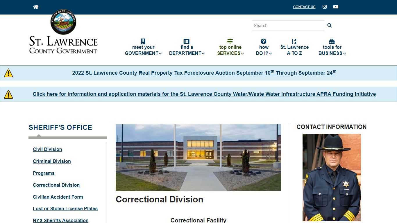 Correctional Division | St. Lawrence County