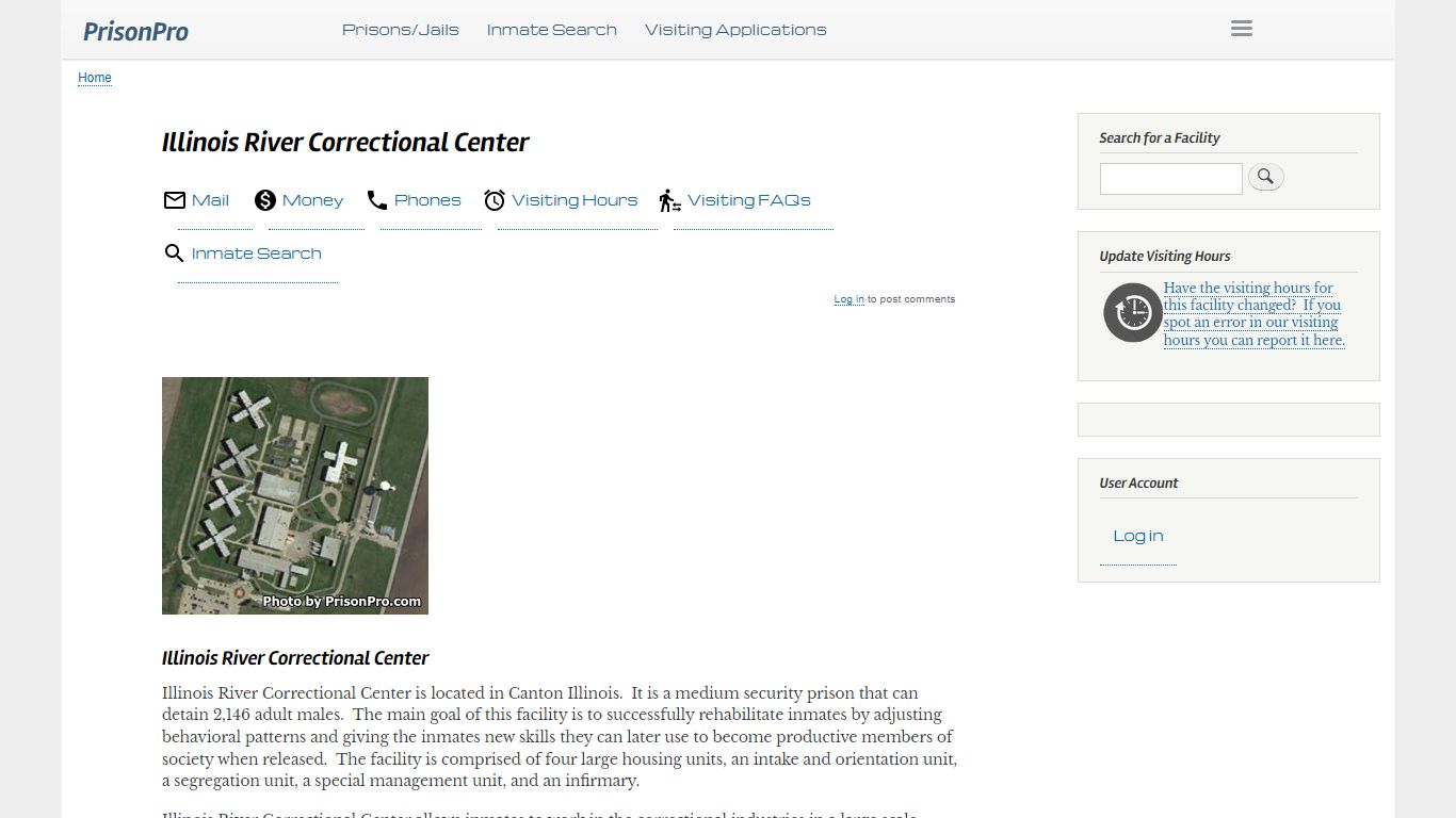 Illinois River Correctional Center - PrisonPro